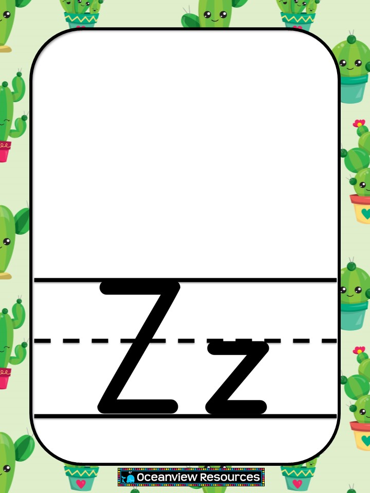Alphabet Letter Z - Classroom Decorations