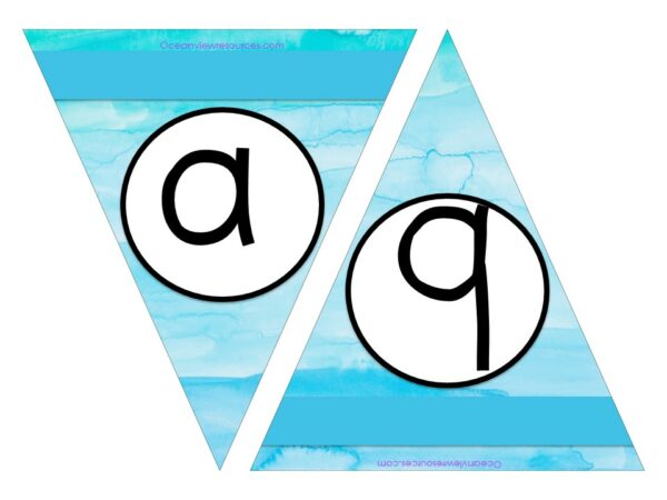 FREE Bunting - Letters a & b